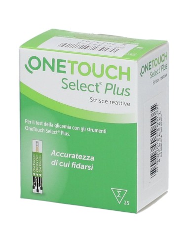 STRISCE MISURAZIONE GLICEMIA ONETOUCH SELECT PLUS 25 STRISCE