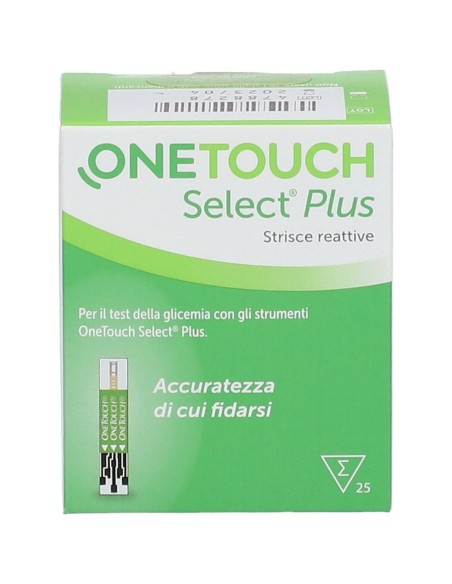 STRISCE MISURAZIONE GLICEMIA ONETOUCH SELECT PLUS 25 STRISCE