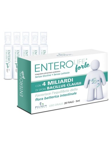 ENTEROLIFE FORTE 4 MILIARDI 20 FIALE DA 5 ML