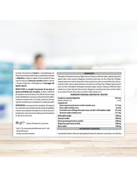 LYNFASE FITOMAGRA TISANA 20 BUSTE FILTRO 2 G CIASCUNA