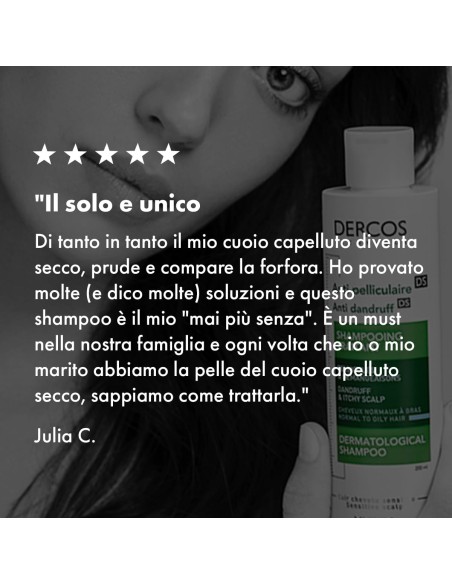 DERCOS SHAMPO ANTIFORFORA GRASSI 200 ML