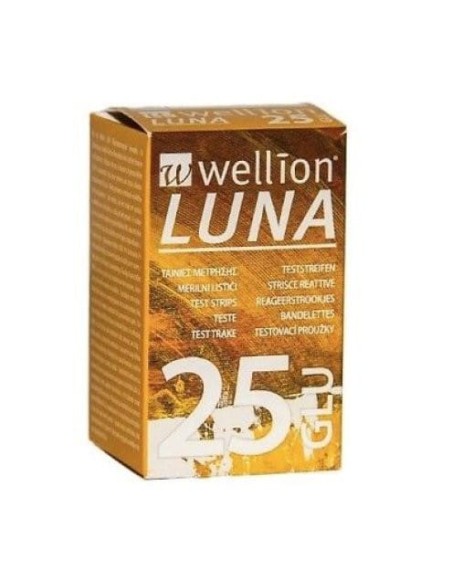 WELLION LUNA 25 STRIPS STRISCE PER MISURAZIONE GLICEMIA