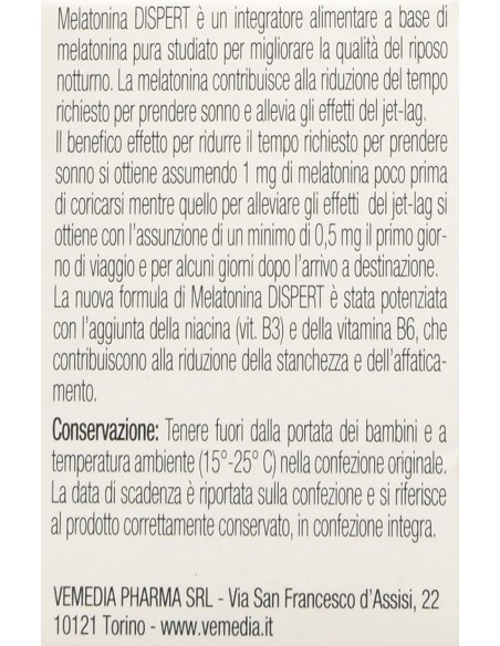 MELATONINA DISPERT 120 COMPRESSE