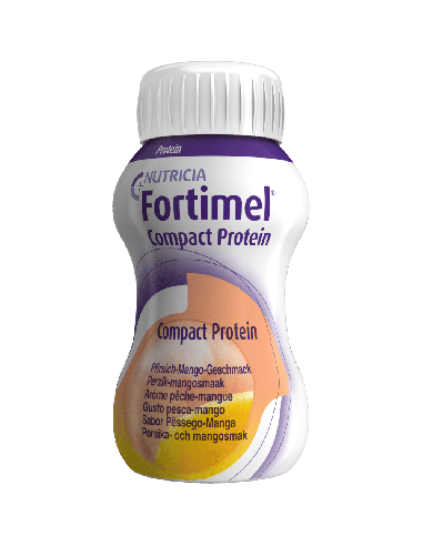 NUTRICIA FORTIMEL COMPACT PROTEIN GUSTO PESCA E MANGO 4 BOTTIGLIE DA 125 ML