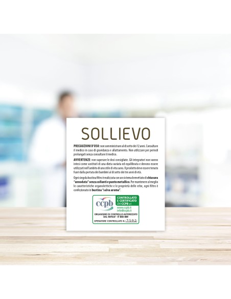 SOLLIEVO TISANA BIO 20 FILTRI DA 2,2 G
