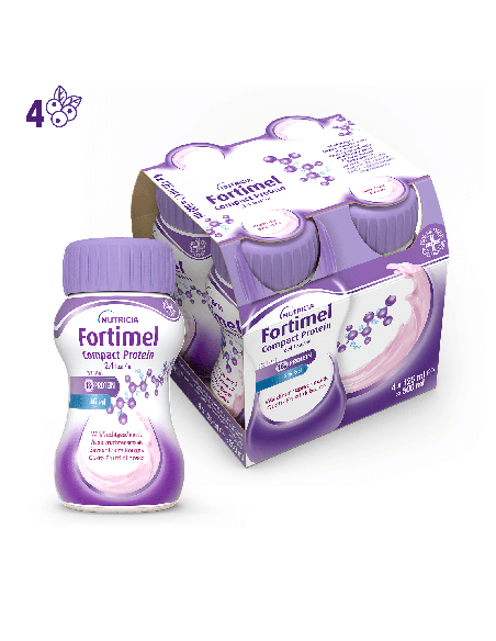 NUTRICIA FORTIMEL COMPACT PROTEIN GUSTO FRUTTI DI BOSCO 4 BOTTIGLIE DA 125 ML
