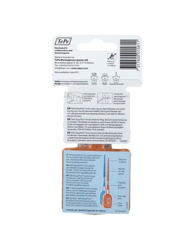 TEPE SCOVOLINI EASYPICK EXTRASMALL/SMALL ARANCIONE 36 PEZZI