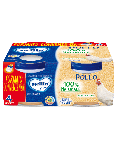 MELLIN OMOGENEIZZATO POLLO 4X80 G