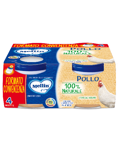 MELLIN OMOGENEIZZATO POLLO 4X80 G
