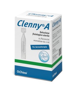 CLENNY A SOLUZIONE FISIOLOGICA STERILE PER AEROSOLTERAPIA 25 FLACONCINI MONODOSE DA 2 ML