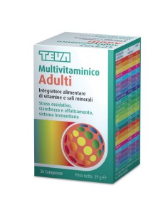 MULTIVITAMINICO ADULTI TEVA 30 COMPRESSE 30 G