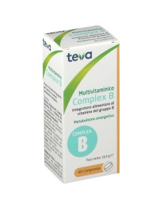 MULTIVITAMINICO COMPLEX B TEVA 40 COMPRESSE 16,4 G