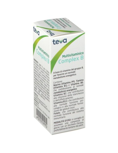 MULTIVITAMINICO COMPLEX B TEVA 40 COMPRESSE 16,4 G