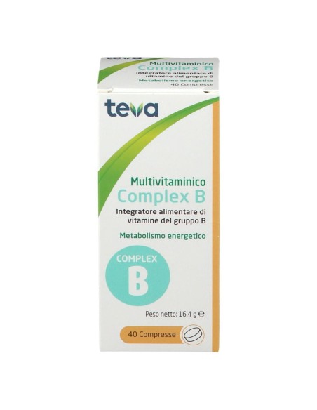 MULTIVITAMINICO COMPLEX B TEVA 40 COMPRESSE 16,4 G