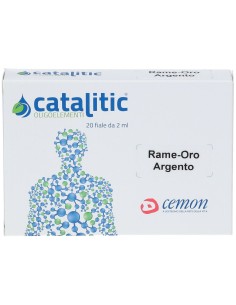 CATALITIC OLIGOELEMENTI RAME ORO ARGENTO CU-AU-AG 20 AMPOLLE 2