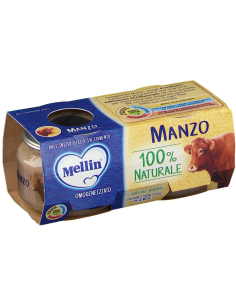 MELLIN OMOGENEIZZATO MANZO 2 X 80 G