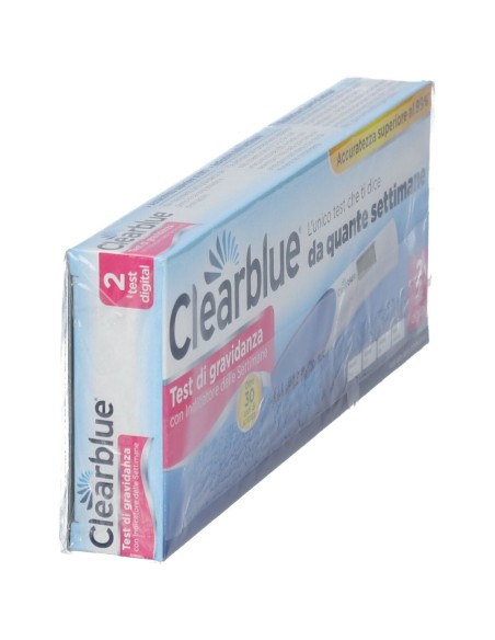 TEST DI GRAVIDANZA CLEARBLUE CON INDICATORE DELLE SETTIMANE 2 PEZZI
