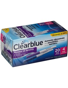 MONITOR DI FERTILITA' CLEARBLUE ADVANCED IN STICK 20 PEZZI + 4 TEST DI GRAVIDANZA