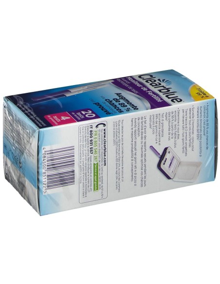 MONITOR DI FERTILITA' CLEARBLUE ADVANCED IN STICK 20 PEZZI + 4 TEST DI GRAVIDANZA