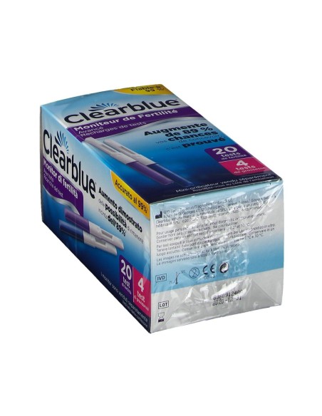 MONITOR DI FERTILITA' CLEARBLUE ADVANCED IN STICK 20 PEZZI + 4 TEST DI GRAVIDANZA