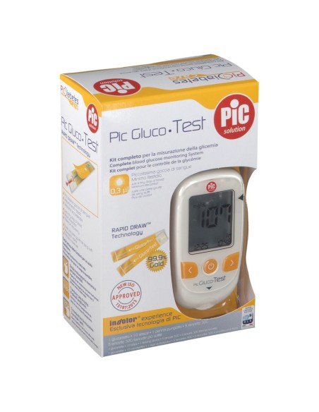 PIC GLUCOTEST KIT GLUCOMETRO