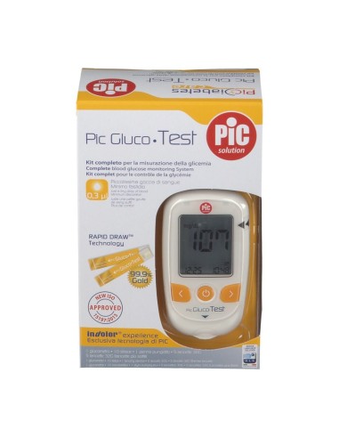 PIC GLUCOTEST KIT GLUCOMETRO
