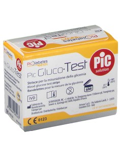 STRISCE MISURAZIONE GLICEMIA PIC GLUCOTEST 50 PEZZI