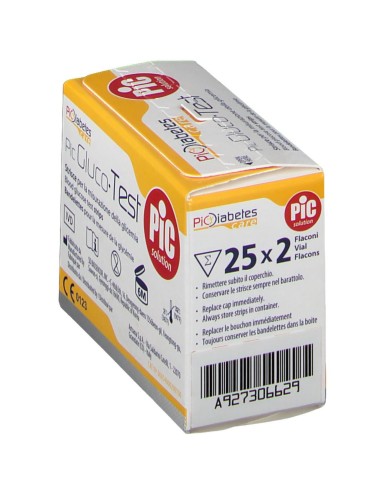 STRISCE MISURAZIONE GLICEMIA PIC GLUCOTEST 50 PEZZI