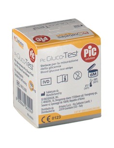 STRISCE MISURAZIONE GLICEMIA PIC GLUCOTEST 25 PEZZI 2