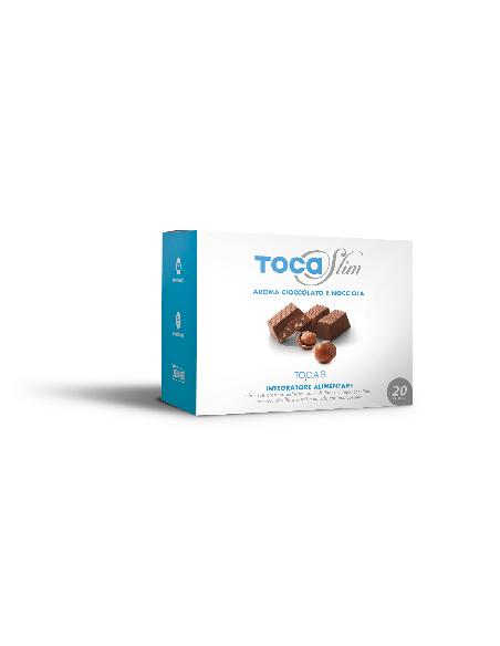 TOCASLIM CREMA DI CIOCCOLATO E NOCCIOLA 20 BUSTE DA 18 G