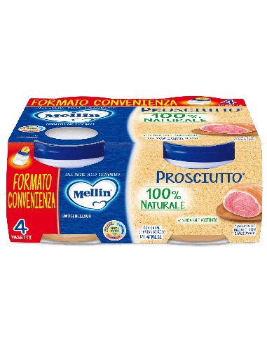 MELLIN OMOGENEIZZATO PROSCIUTTO 4 X 80G