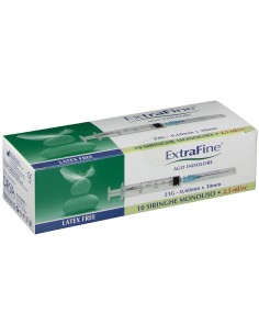 SIRINGA IPODERMICA EXTRAFINE 2,5 CC G23 0,60X30 10 PEZZI