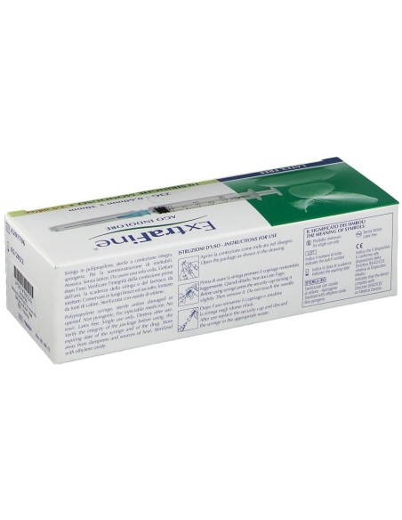 SIRINGA IPODERMICA EXTRAFINE 2,5 CC G23 0,60X30 10 PEZZI