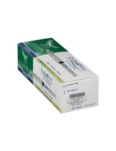 SIRINGA IPODERMICA EXTRAFINE 2,5 CC G23 0,60X30 10 PEZZI