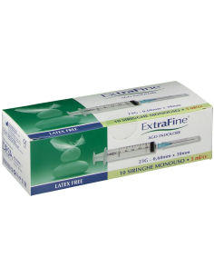 SIRINGA EXTRAFINE 5 ML GAUGE 23 0,60X30MM 10 PEZZI