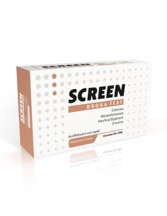 SCREEN DROGA TEST 4 SOSTANZE TRAMITE CAPELLI TEST ANTIDROGA CAPELLO
