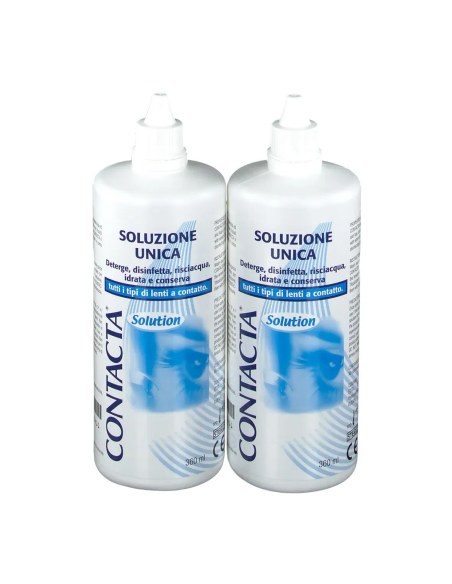 SOLUZIONE PER LENTI A CONTATTO CONTACTA 2 PEZZI 360 ML