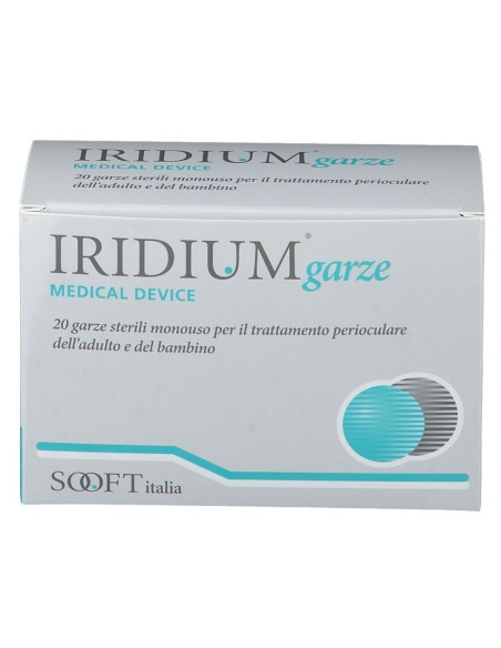 IRIDIUM GARZA OCULARE MEDICATA IN TESSUTO NON TESSUTO 20 PEZZI