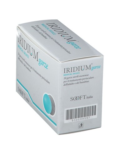 IRIDIUM GARZA OCULARE MEDICATA IN TESSUTO NON TESSUTO 20 PEZZI