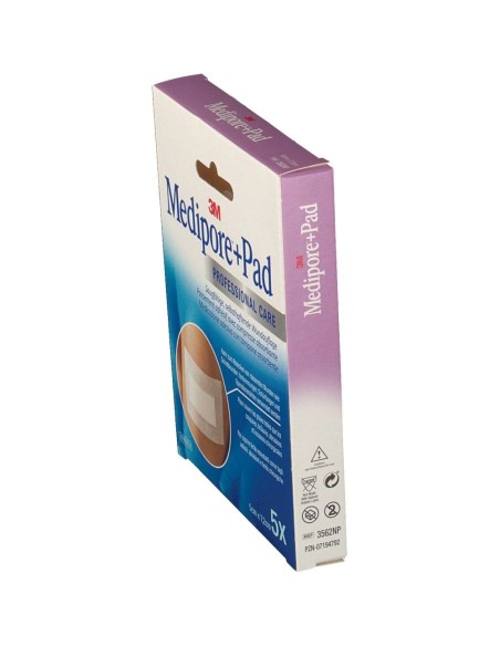 MEDICAZIONE MEDIPORE+PAD 5X7,2CM 5PEZZI
