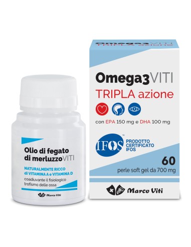OMEGA3 VITI TRIPLA AZIONE 60 PERLE