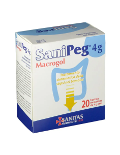 SANIPEG MACROGOL POLVERE PER SOLUZIONE ORALE 20 BUSTINE DA 4 G