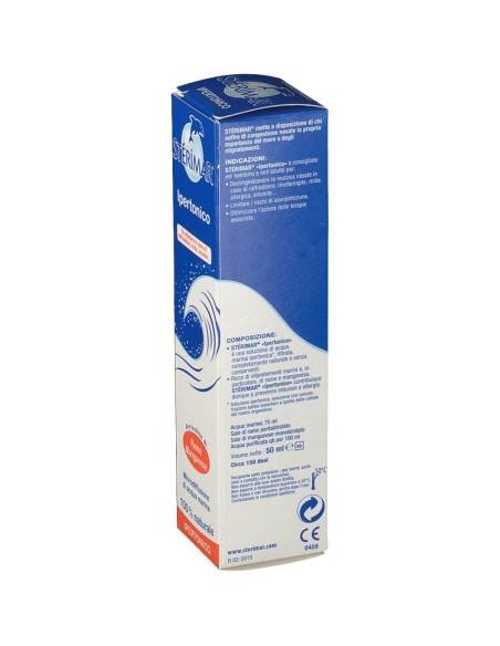 STERIMAR IPERTONICO NASO CHIUSO RAME E MANGANESE SPRAY 50 ML