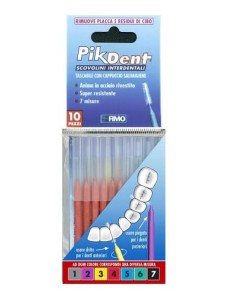 PIKDENT STUZZICOLINO 4 ROSSO 10 PEZZI