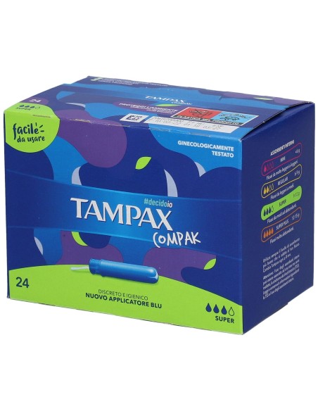 TAMPAX COMPAK SUPER 24 PEZZI