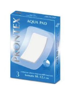 GARZA COMPRESSA PRONTEX AQUA PAD 10X12,5 CM 3 PEZZI