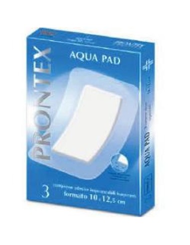 GARZA COMPRESSA PRONTEX AQUA PAD 10X12,5 CM 3 PEZZI