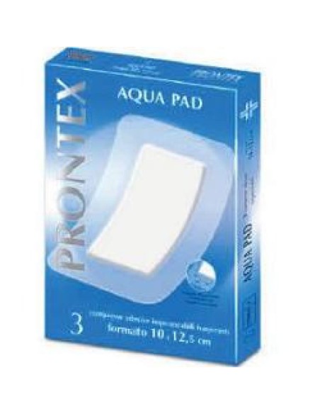 GARZA COMPRESSA PRONTEX AQUA PAD 10X12,5 CM 3 PEZZI