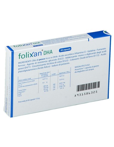 FOLIXAN DHA 20 CAPSULE 16,3 G