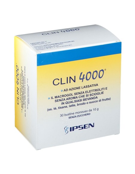 CLIN 4000 LASSATIVO 30 BUSTINE MONOUSO 10 G SENZA ZUCCHERO